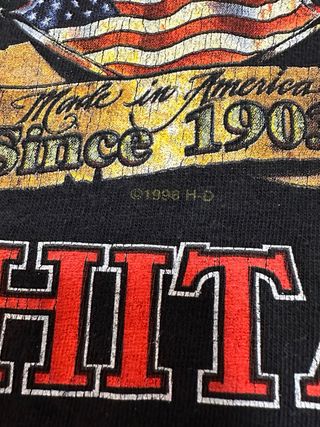 Camiseta Harley Davidson Whichita, Ks .Vintage