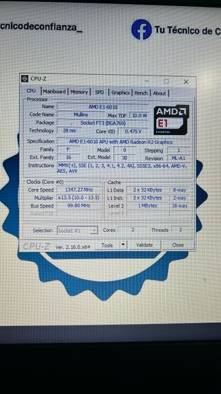 Portátil ASUS AMD E1 / 250GB / 4GB RAM