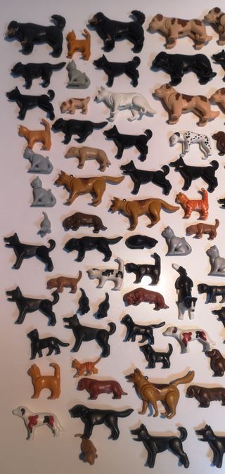PLAYMOBIL ENORME LOTE PERROS + GATOS