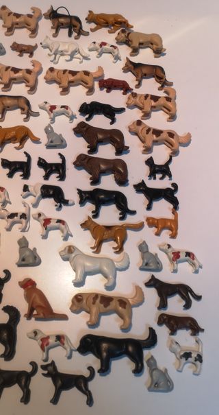 PLAYMOBIL ENORME LOTE PERROS + GATOS