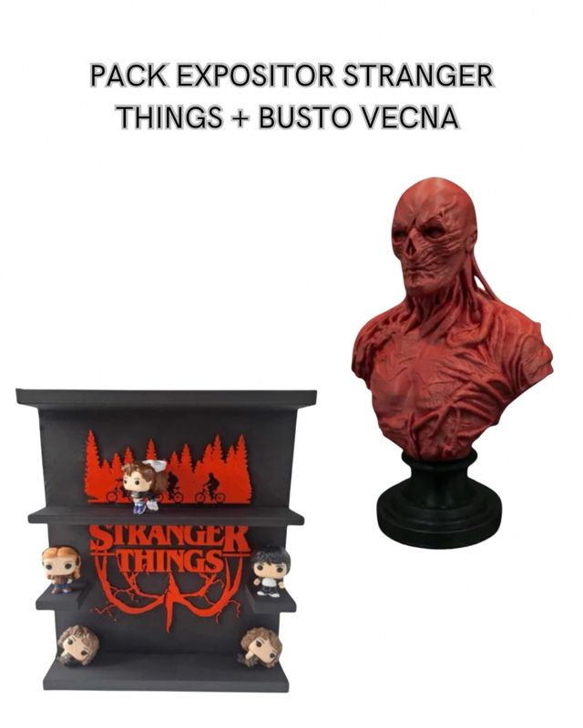 Expositor Stranger Things + Busto Vecna