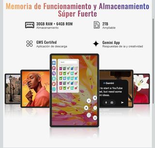 Tablet Android 15 10 64GB + 2TB TF