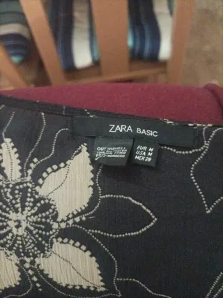 Vestido Zara semitransparente floral