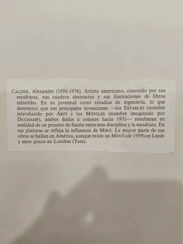 Litografia di Alexander Calder 1898-1976