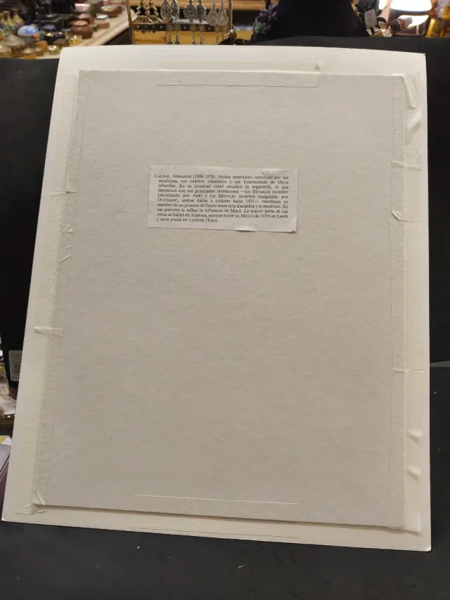 Litografia di Alexander Calder 1898-1976