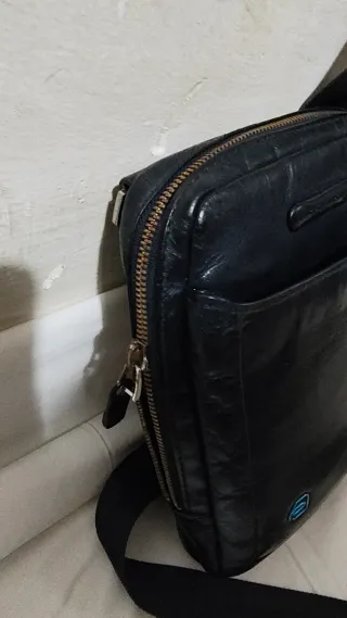 Borsello Piquadro Pelle Blu