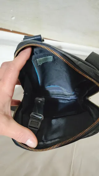 Borsello Piquadro Pelle Blu