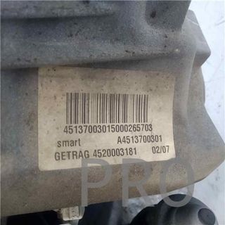 CAJA CAMBIOS MANUAL SMART FORTWO COUPE (01.2007->) 1.0 BÁSICO 62KW (451.332) [1,0 LTR. - 62 KW TURBO