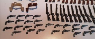 PLAYMOBIL OESTE ENORME LOTE ARMAMEMNTO