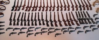 PLAYMOBIL OESTE ENORME LOTE ARMAMEMNTO