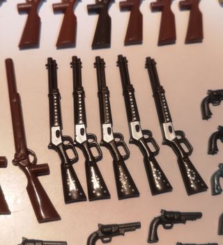 PLAYMOBIL OESTE ENORME LOTE ARMAMEMNTO