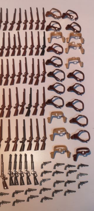 PLAYMOBIL OESTE ENORME LOTE ARMAMEMNTO