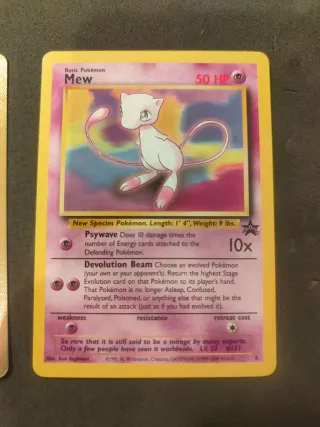 Mewtwo EX + Mew Promo Carte Pokémon