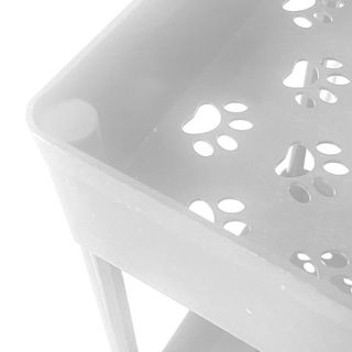 Carrito Almacenamiento 3 Alturas 62x38 Blanc NUEVO