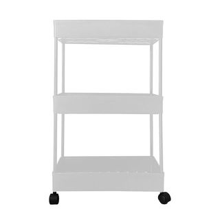 Carrito Almacenamiento 3 Alturas 62x38 Blanc NUEVO