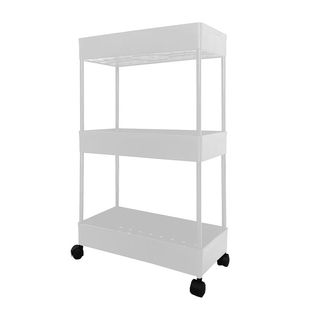 Carrito Almacenamiento 3 Alturas 62x38 Blanc NUEVO