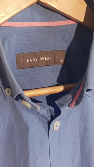Camisa de vestir Easy Wear azul
