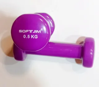 Juego Mancuernas Vinilo 0.5 Kg Soft Jim