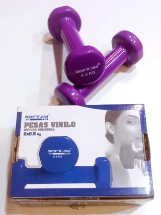 Juego Mancuernas Vinilo 0.5 Kg Soft Jim