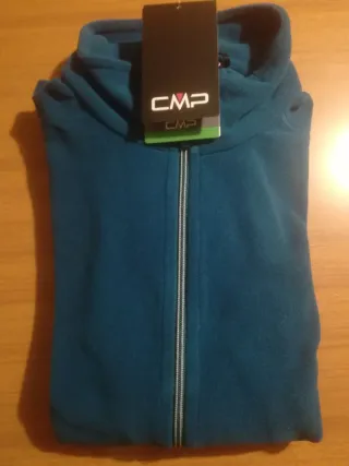 Giacca CMP pile blu petrolio