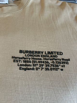 Camiseta Burberry Beige Talla XL