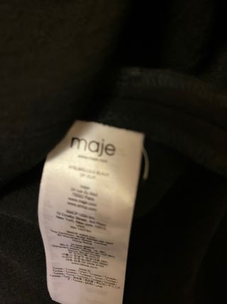 Top Maje Negro Talla 2