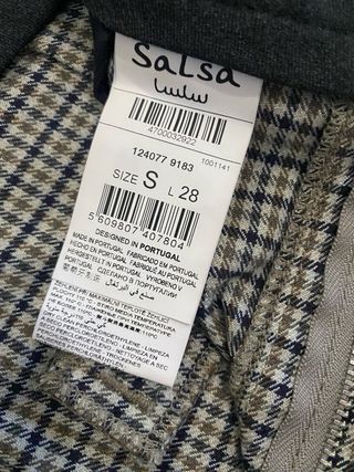 Pantalón de mujer Salsa cuadros