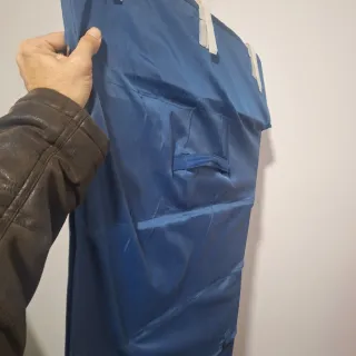 Cuna de viaje azul de la marca asalvo