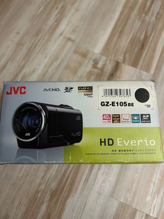 Videocámara JVC Everio Full HD 40x Zoom GZ E105be