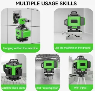 Nivel láser autonivelante 360° alta precisión