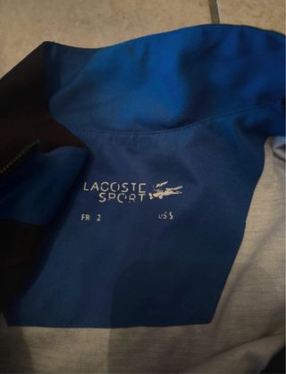 Felpa Lacoste blu e nera