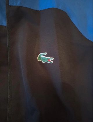 Felpa Lacoste blu e nera