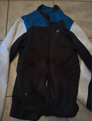 Felpa Lacoste blu e nera