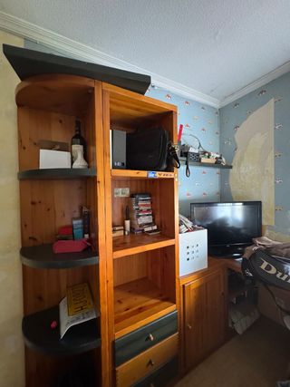 Conjunto Estantería y Encimera Madera