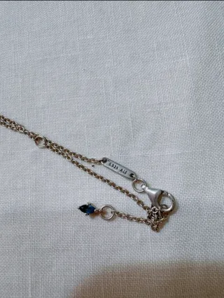 Collana Pandora Argento 925 Pietra Blu