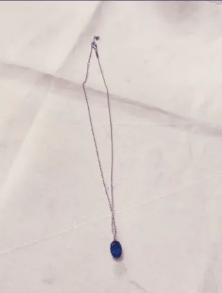 Collana Pandora Argento 925 Pietra Blu