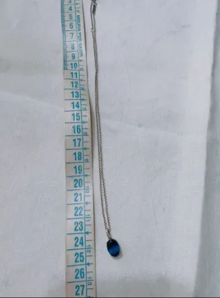 Collana Pandora Argento 925 Pietra Blu