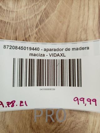 Aparador blanco madera pino vidaXL - 160cm