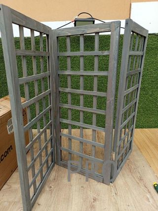 Biombo de madera gris - 6paneles