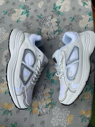 Scarpe Dior B23 Bianche Argento