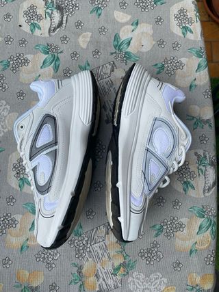 Scarpe Dior B23 Bianche Argento