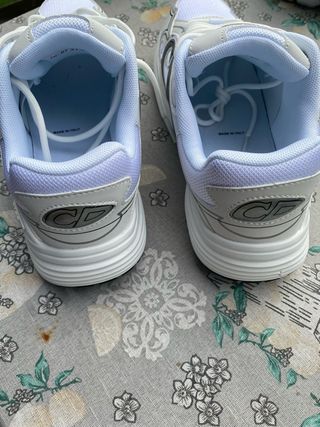 Scarpe Dior B23 Bianche Argento