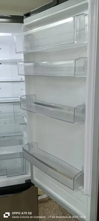 NEVERA COMBI L.G ACERO INOXIDABLE NO FROST A++