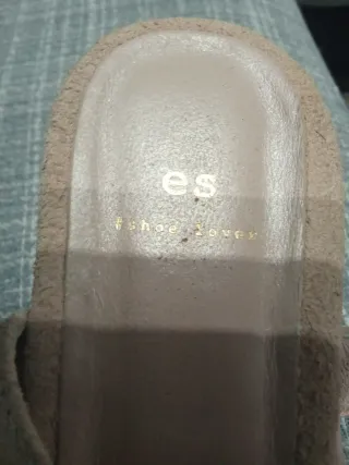 Sandalias de plataforma beige/rosa