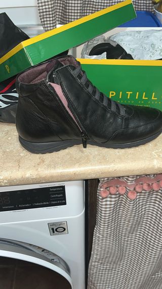 Botines Pitillos Negros Mujer