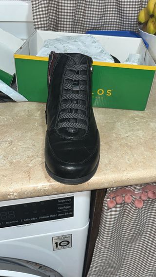 Botines Pitillos Negros Mujer