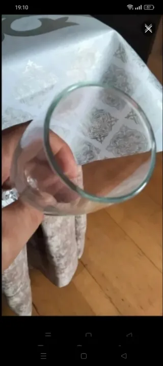 Lote 9 copas de cava de cristal.