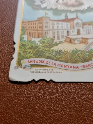 Estampa San José de la Montaña-Barcelona