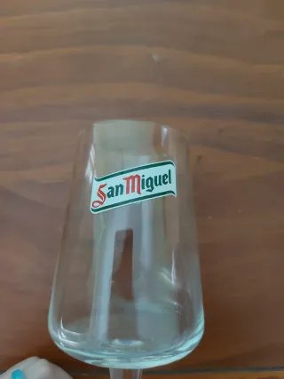 Set di 2 Bicchieri di Cristallo Mahou e San Miguel