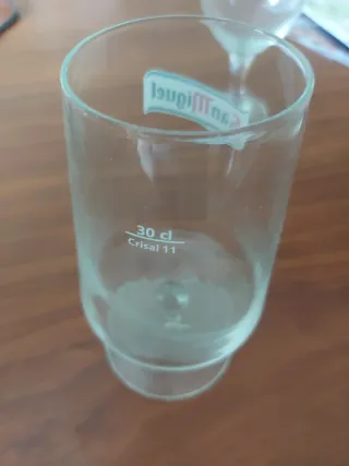 Set di 2 Bicchieri di Cristallo Mahou e San Miguel